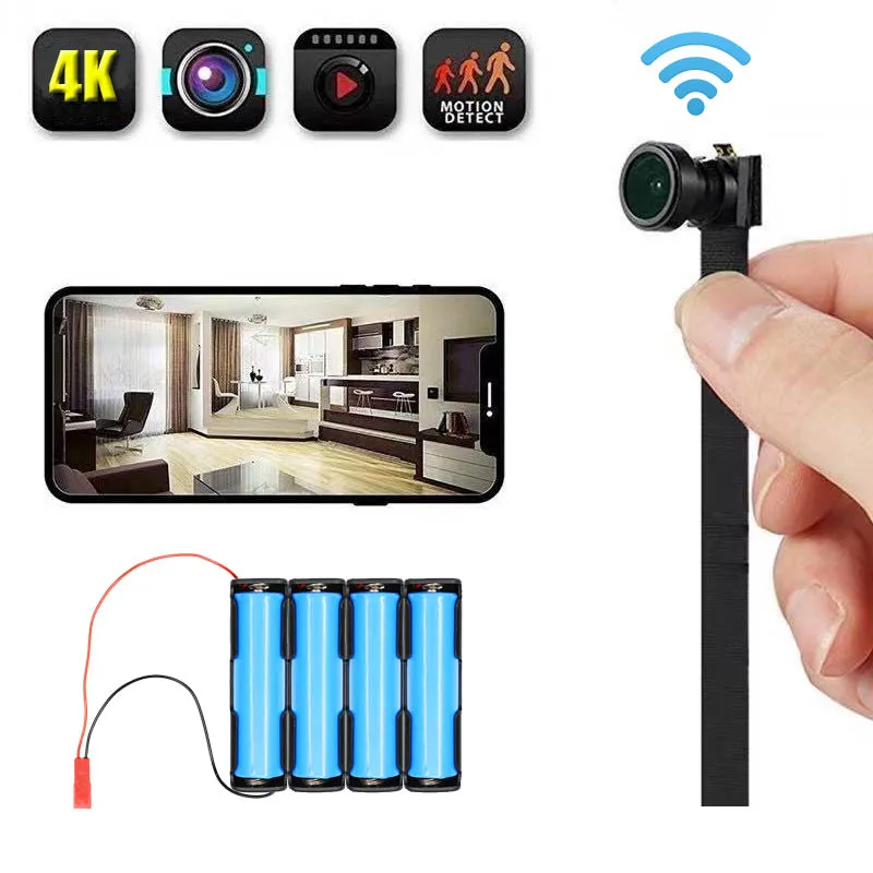 Мини-камера JOZUZE HD 4K портативная Wi-Fi IP ночное видение дистанционное управление P2P