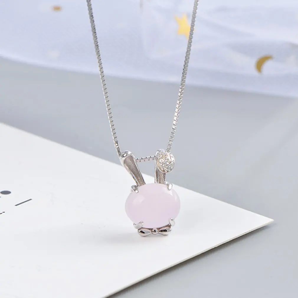 Креативное ожерелье с подвеской в виде милого кролика мультяшный модный подарок