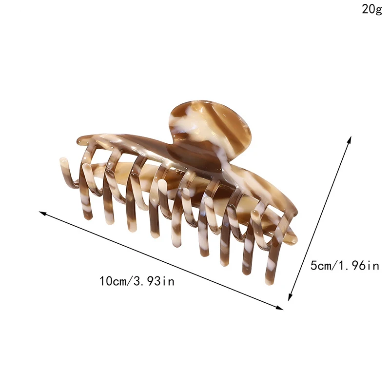 

Geometric Hair Clamp Grab Barrettes Acrylic Large Size Hairpins Twill Keel Hair Clip INS Korean Acetate Hair Claws For Girls