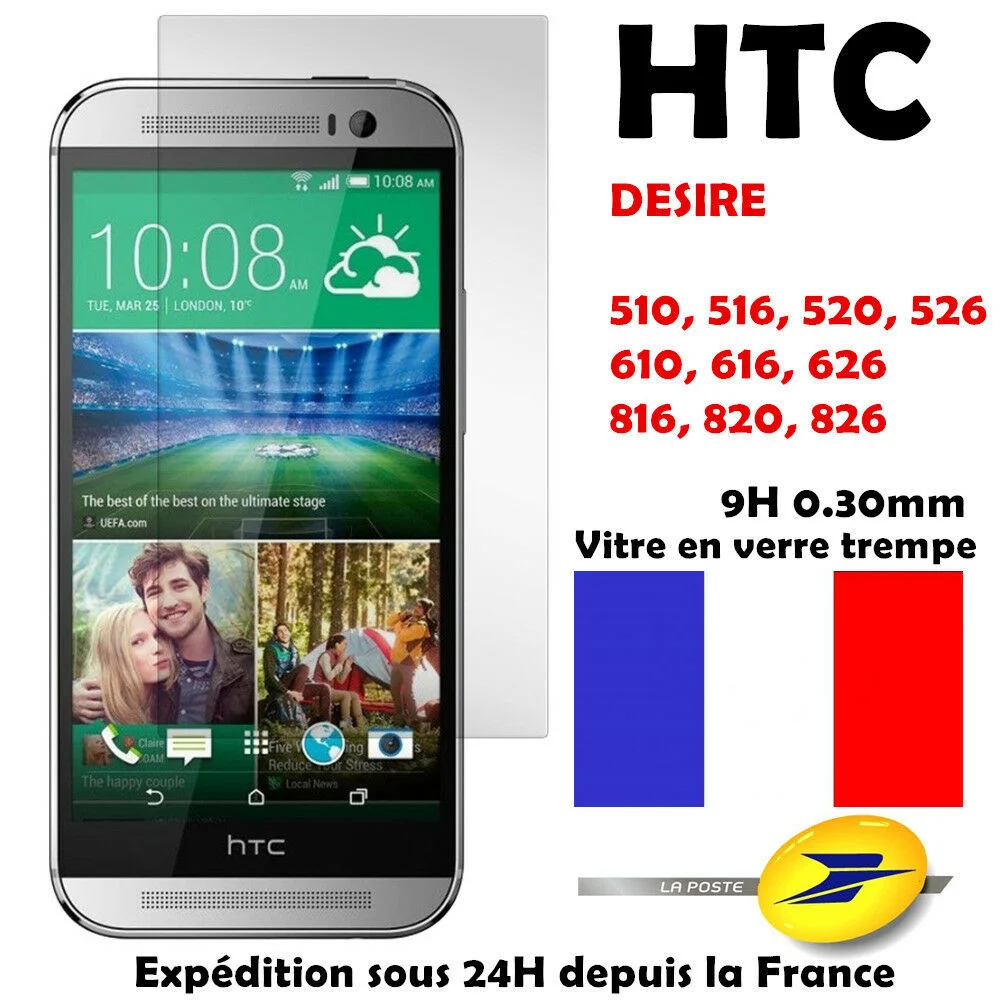 

vitre film protecteur protection d'cran verre tremp For HTC Desire 626 620 820 510