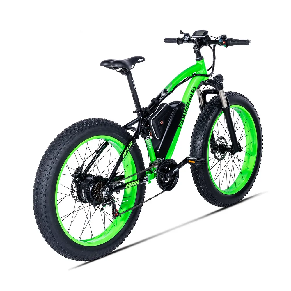 Мощный электрический велосипед с двумя колесами Электрический 48v 500w большая шина