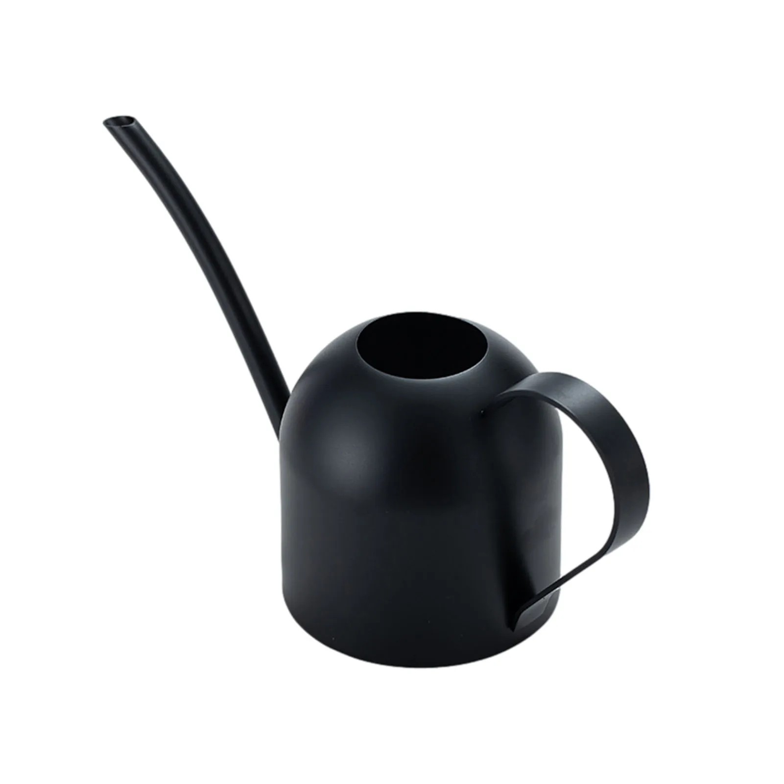 

Mini Black Stainless Steel Watering Can Retro Metal Watering Pot Plant Waterer With Long Spout 500ml Gardening Tools