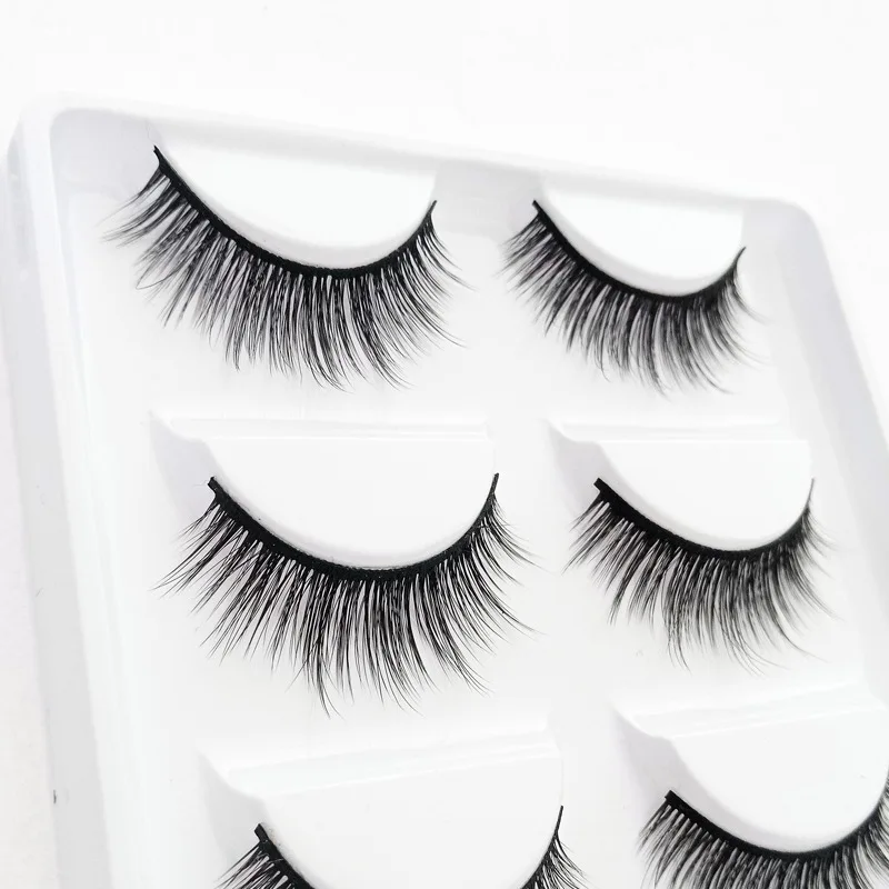 Модные сексуальные норковые ресницы 5 пар настоящая норка ручной работы