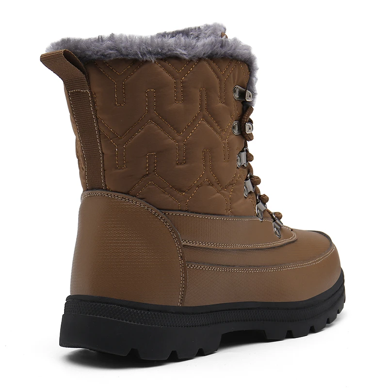 Зимние ботинки мужские горные кроссовки кожаная походная обувь женская уличная