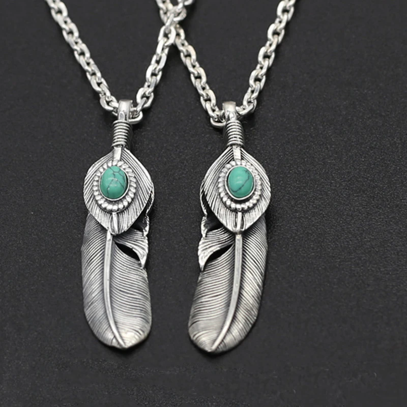 

S925 Sterling Silver Jewelry Takahashi Goro Retro Thai Silver Handmade Brass Eagle Claw Feather Popular Men and Women Pendant