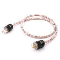 high quality hifi 12tc power cable6n occ hifi power cord with us plug for amplifier dvd mulitimedia