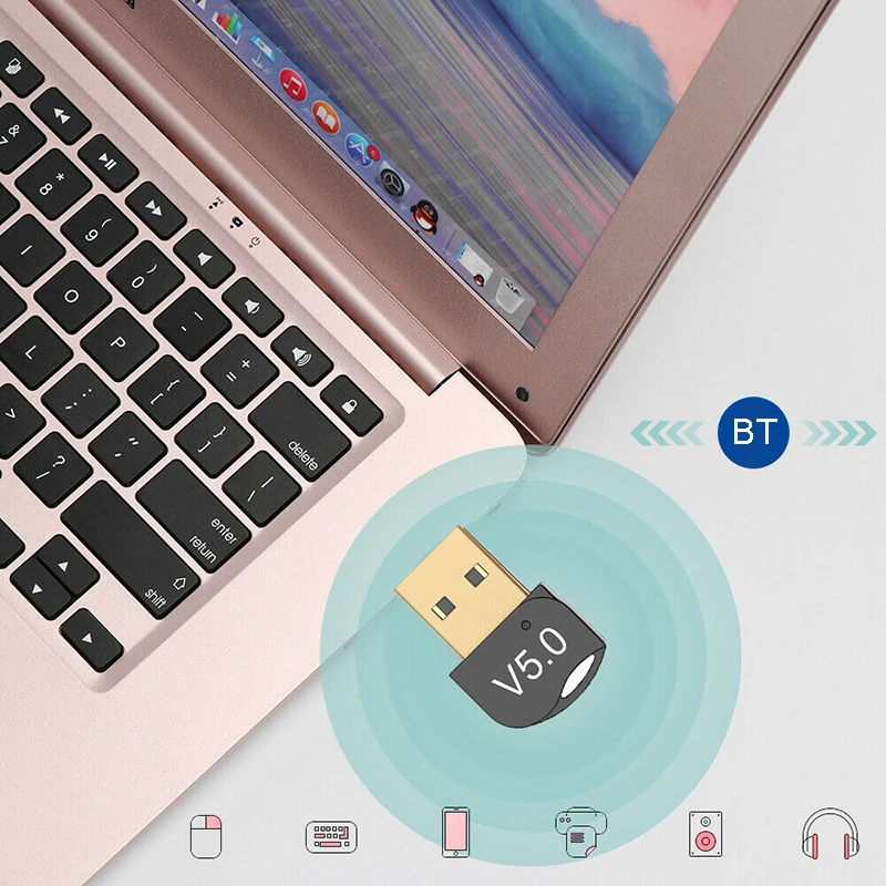 USB Bluetooth-совместимый мини стерео аудио адаптер 5 0 беспроводной передатчик