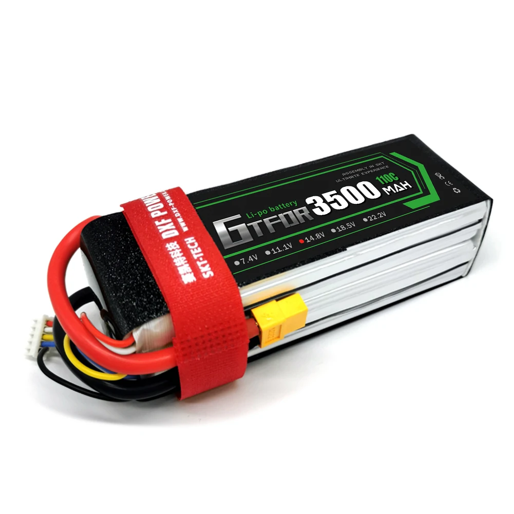 Аккумулятор GTFDR 3500 мА · ч 14 8 в 110C-220C Lipo 4S XT60/DEANS/XT90/EC5 для Акку дрона FPV грузовика