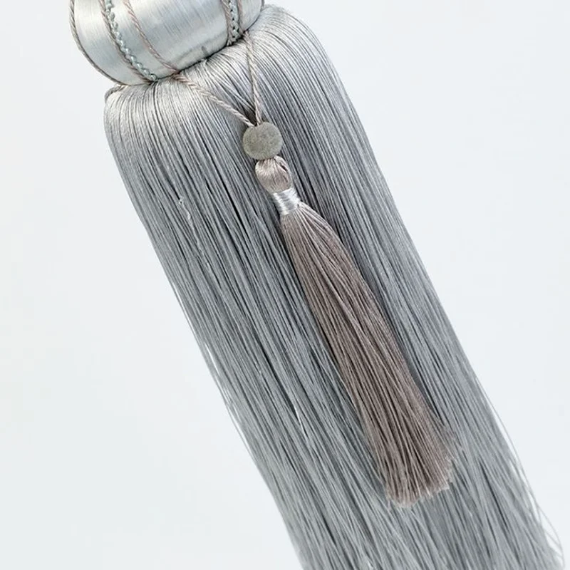 

European High-End Tassel Hanging Ball Curtain Tassel Strap All-Match Single Ball Tassel Rope Pendant bolas huecas decor