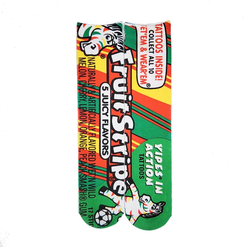 

Womens Happiness Socks Children with 3D Print Candy Chocolate Beans Ankle Socks Woman Men 100% Cotton Socks Colorful 30cm 40cm