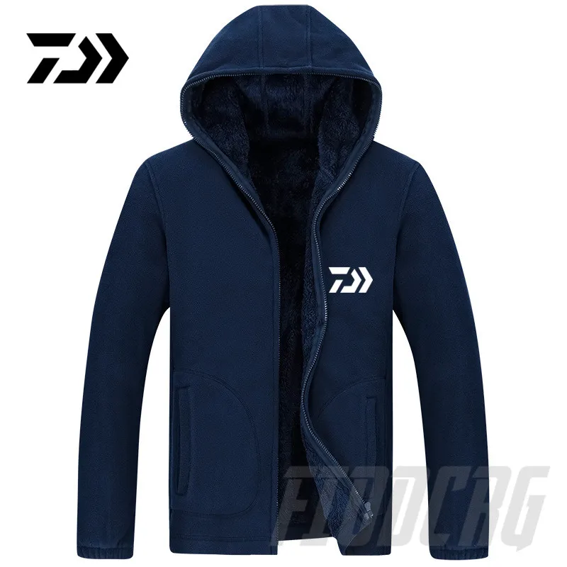 Daiwa наружная противомоскитная Roupa Pesca Мужская одежда и одежда мужская Спортивная Толстовка для рыбалки флис - Цвет: Серый
