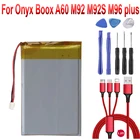 Аккумулятор 2500 мАч 3,7 в для Onyx Boox A60 M92 M92S M96 plus I62ML, внешний аккумулятор для электронной книги DVR + USB кабель + Инструменты