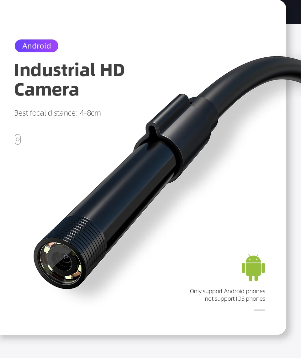 Эндоскоп Гибкая камера Endoscopio USB для Android/ПК ноутбук с 6 светодиодами 5 мм/7 мм