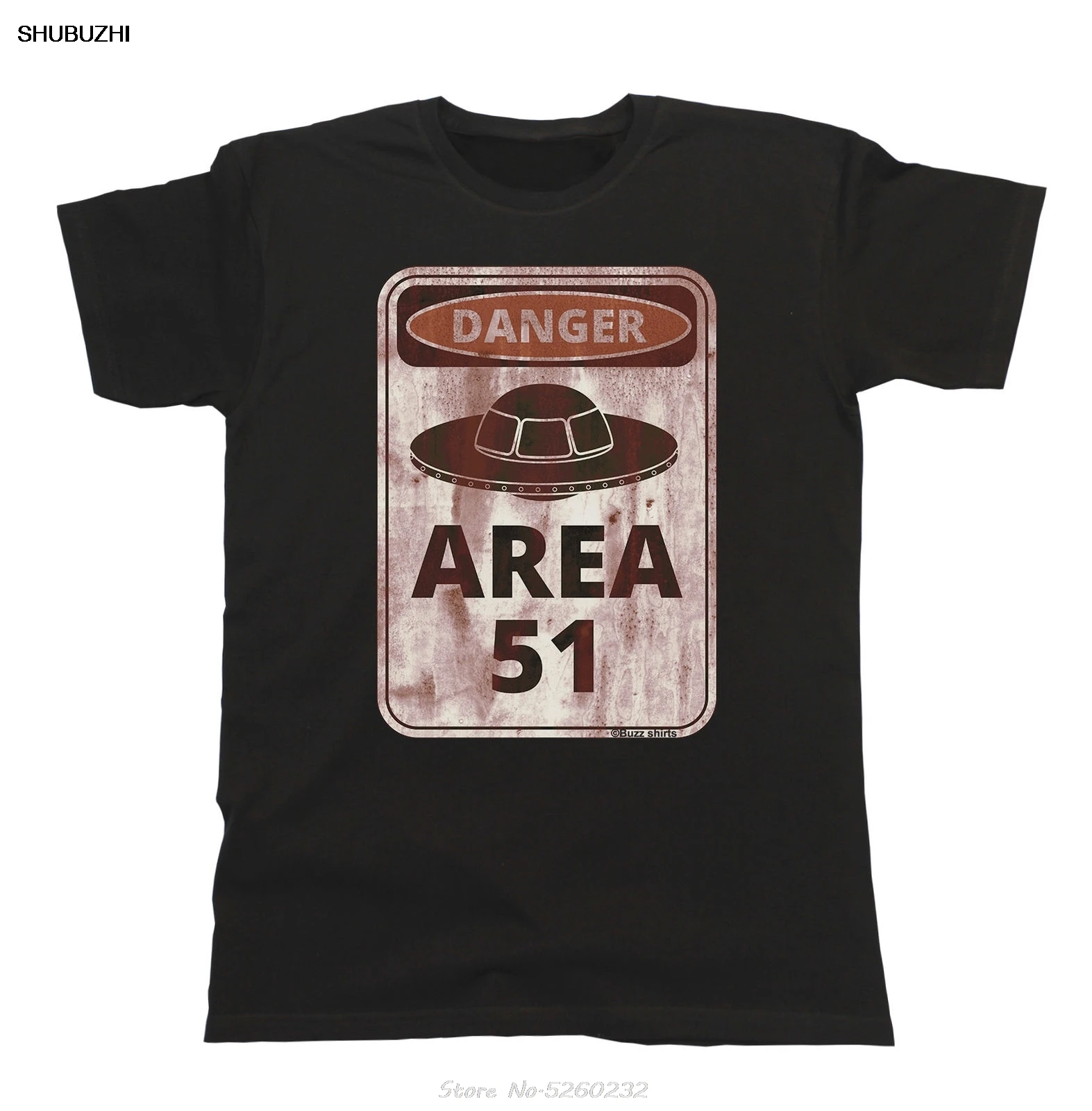 

Danger Area 51 Aliens Funny Mens 100% Cotton T-shirts UFO Spaceship Space Gift Top T Shits Printing Short Sleeve Casual O-Neck