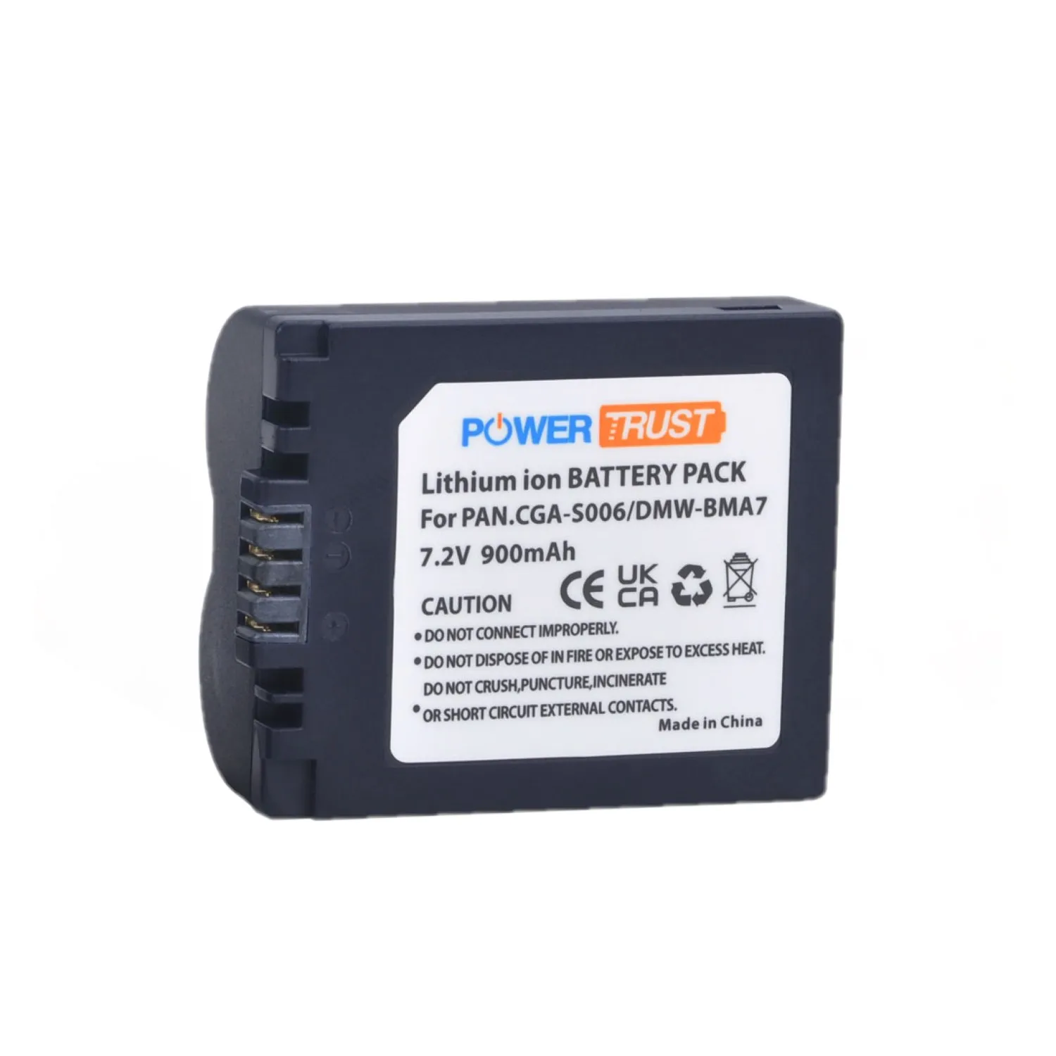 Аккумулятор 900 мАч CGA-S006 CGA S006E DMW-BMA7 + зарядное устройство со встроенным USB для Panasonic