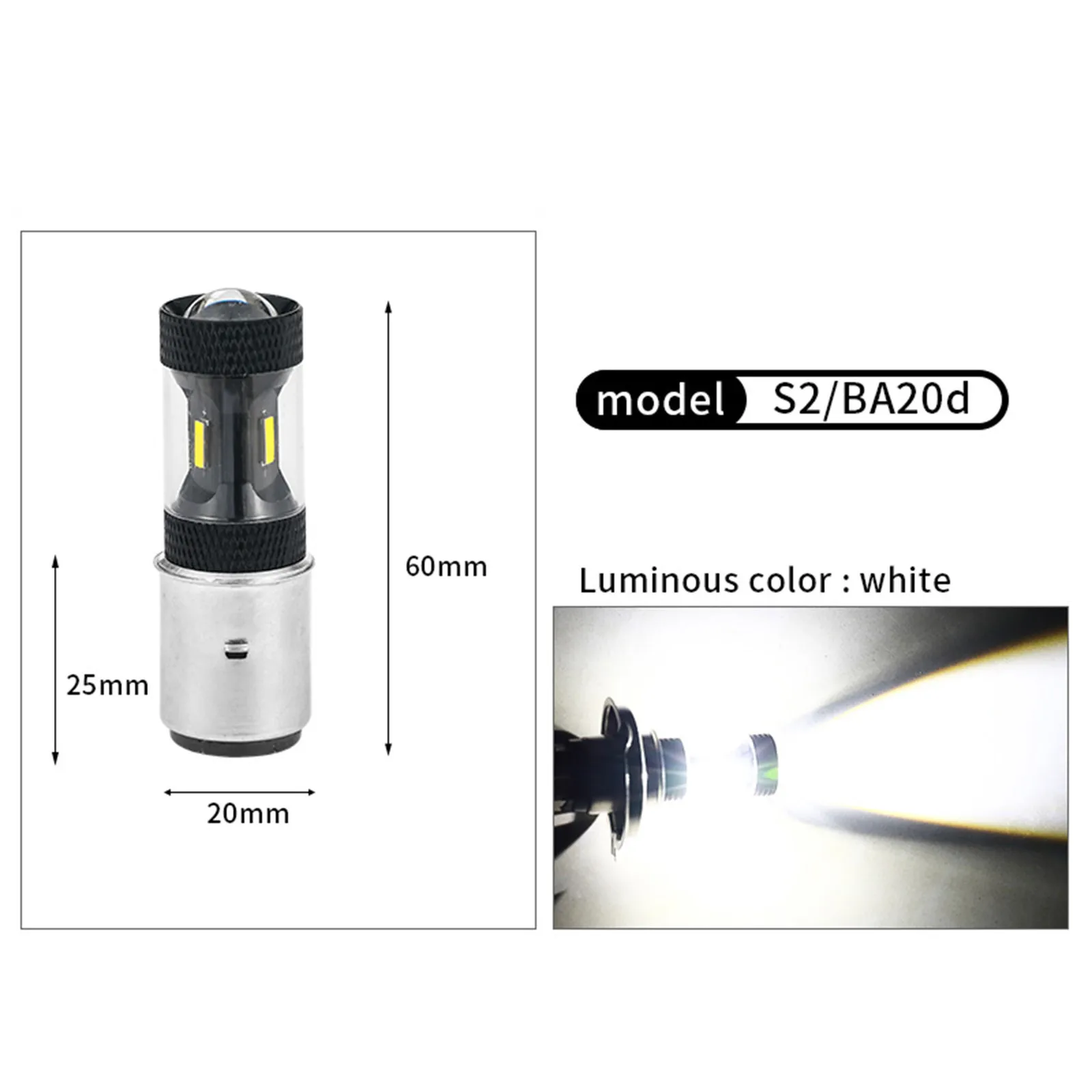 Ba20d мотоцикл Led светильник 36 Вт высокая/низкая Conversion Kit Замена Xenons белого и желтого