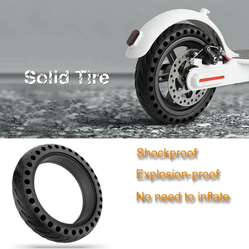 

8.5 Inch Solid Hole Tires for Xiaomi M365 Electric Scooter Non-Pneumatic Tyre Damping Rubber Explosion-Proof Tyres Wheel