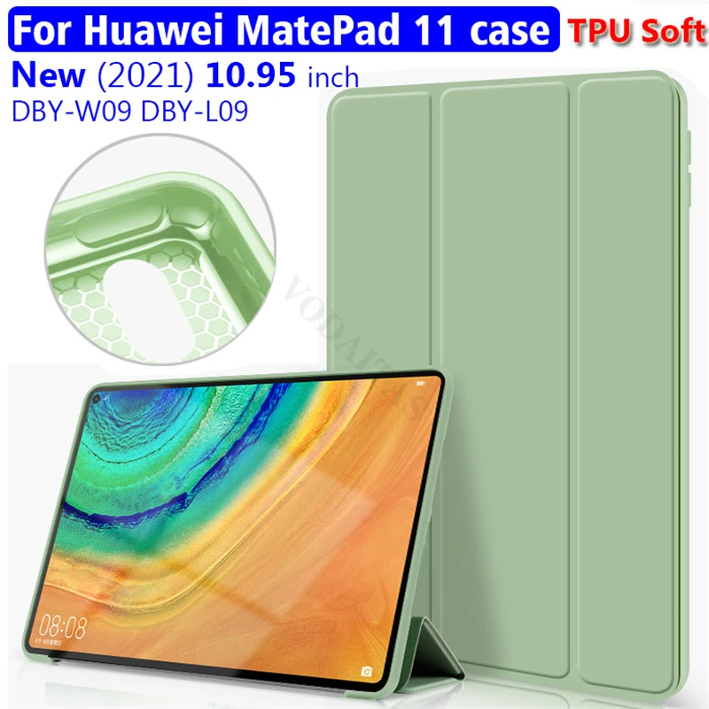 

Защитный чехол для планшета Huawei Matepad 11 (2021), 10,95 дюйма, DBY-W09, DBY-L09, силиконовый мягкий умный чехол