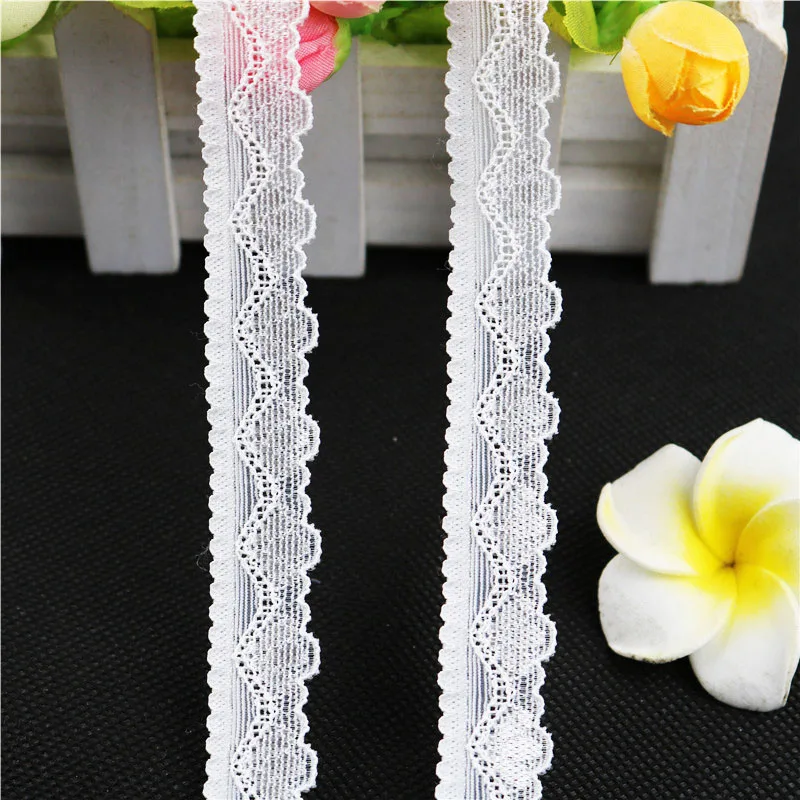 Кружевные кружевные ленты с отделкой 18 мм 5 ярдов свадебное украшение ручной