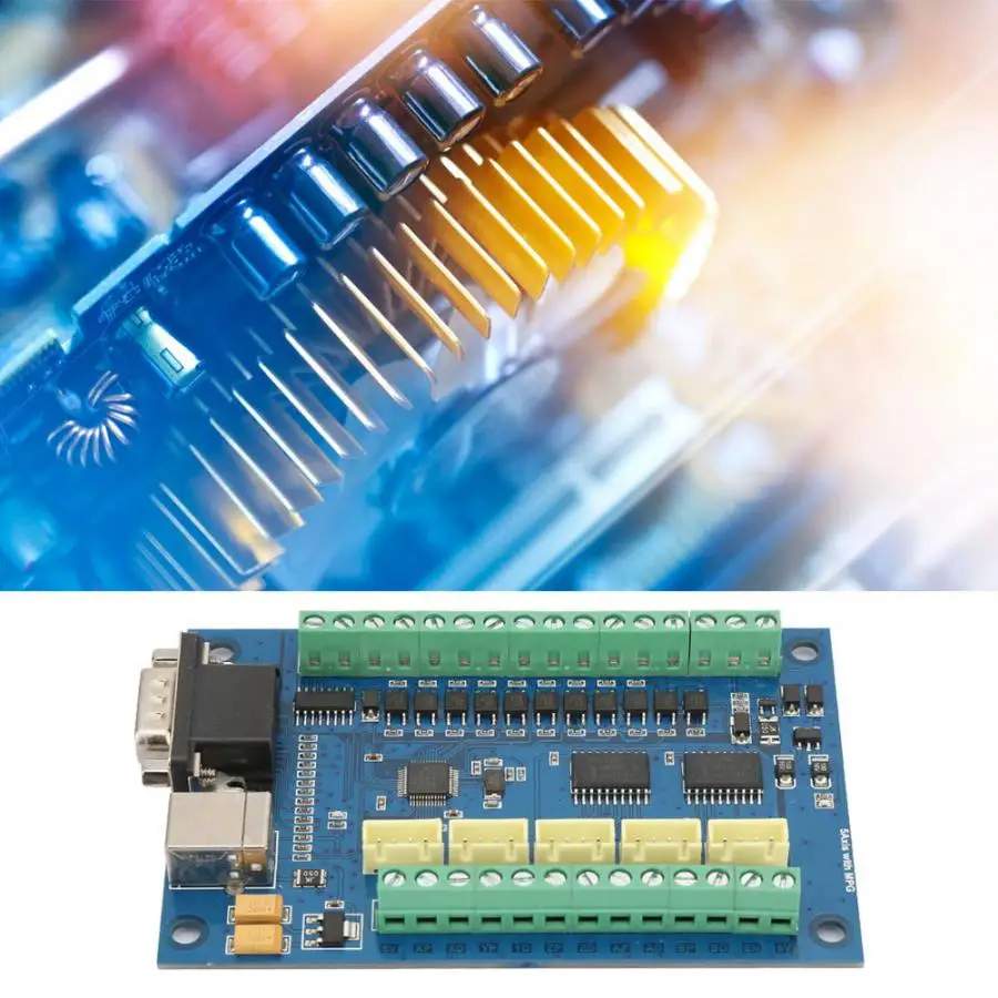 USB 5 Ось 100K карта управления для Mach3 + 4/3 шт. TB6600 драйвер платы с ЧПУ набор движением