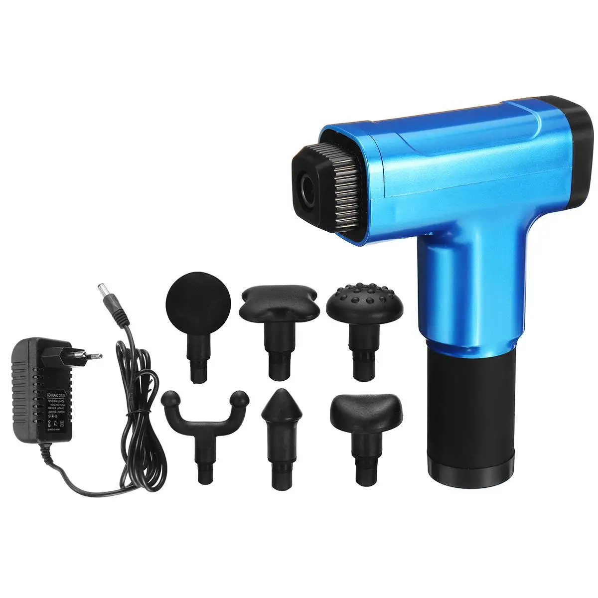 

Therapy Massage Guns 6 Gear 6 Massage Heads Muscle Massager 4500r/min 3000mAh Rechargeable Hammering Style Relax Deep Tissue