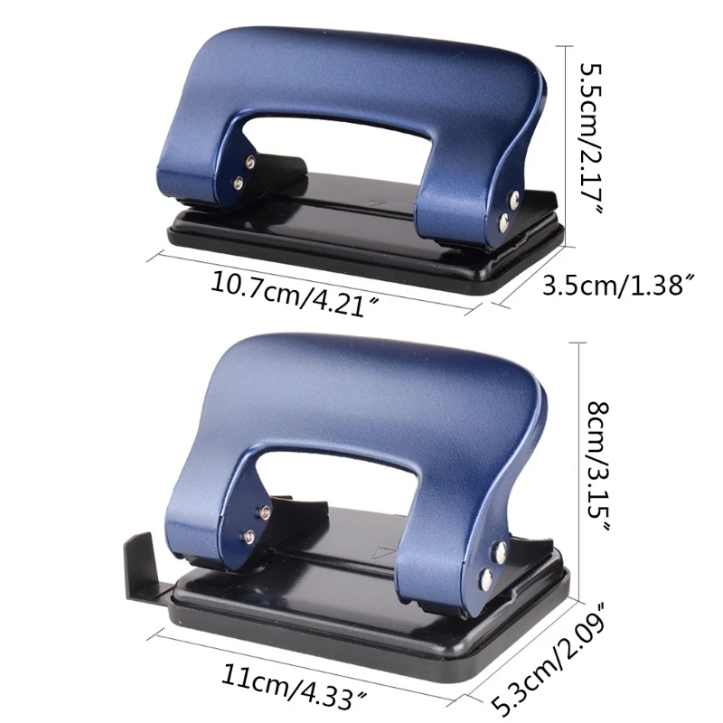 

2 Hole Puncher Multifunctional Hole Puncher 20 Sheets Capacity Skid-Resistant Base Manual Punching for Home School