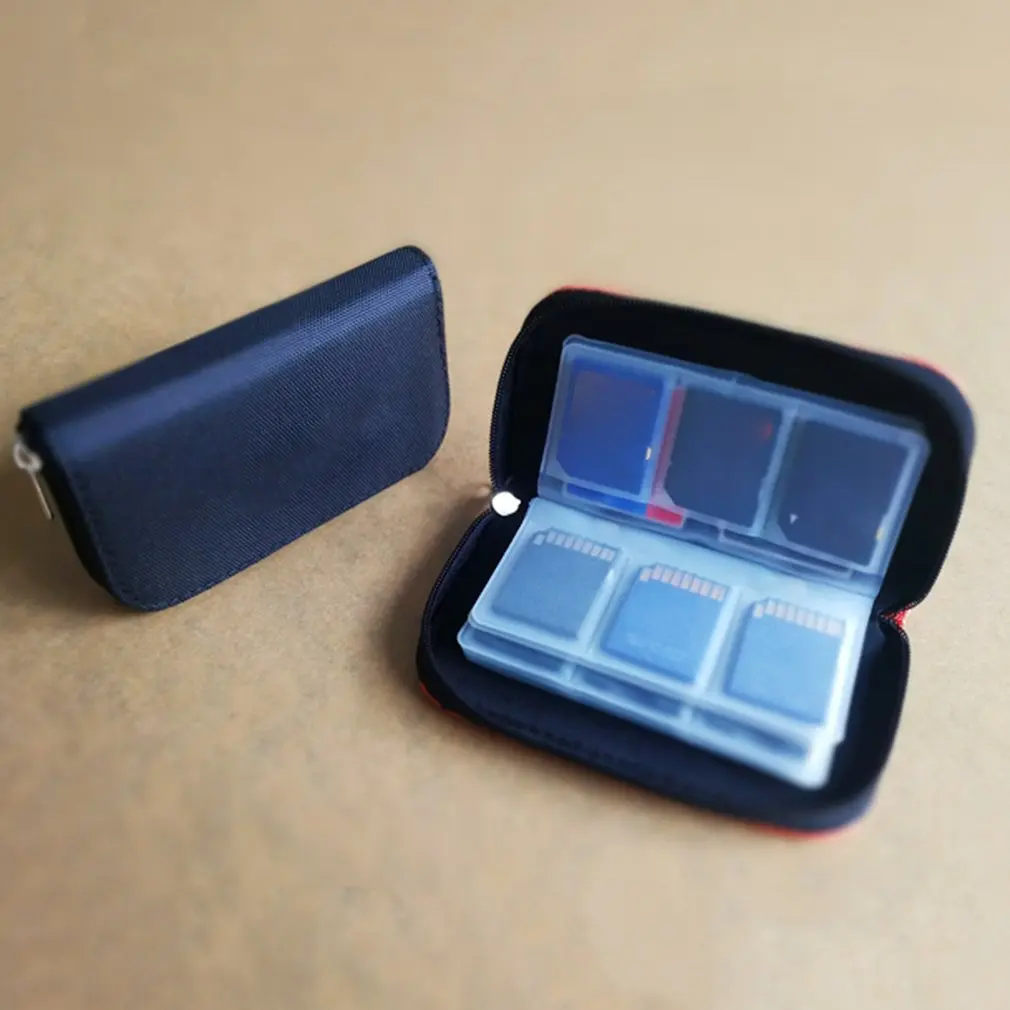 Сумка для хранения карт памяти чехол переноски держатель кошелек 22 слота CF/SD/Micro SD/SDHC/MS/DS аксессуары коробка