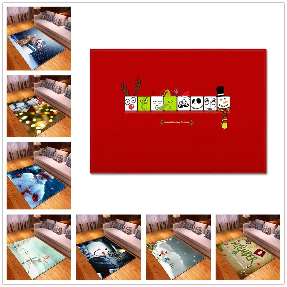 3D коврик для вечеринки на Рождество напольный ковер кухни столовой камина