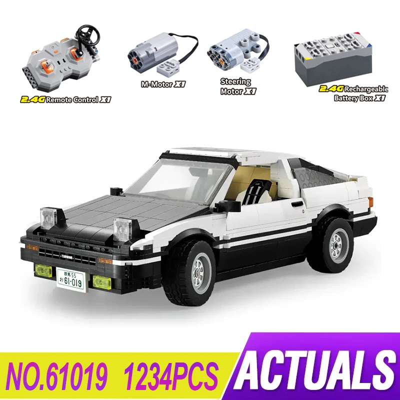 Супер спортивный автомобиль MOC C61019 AE86 гоночный строительные блоки кирпичи