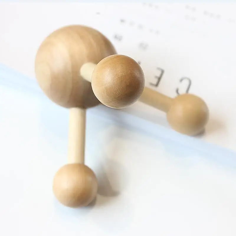 1 шт. деревянный ролик для массажа головы и шеи | Красота здоровье