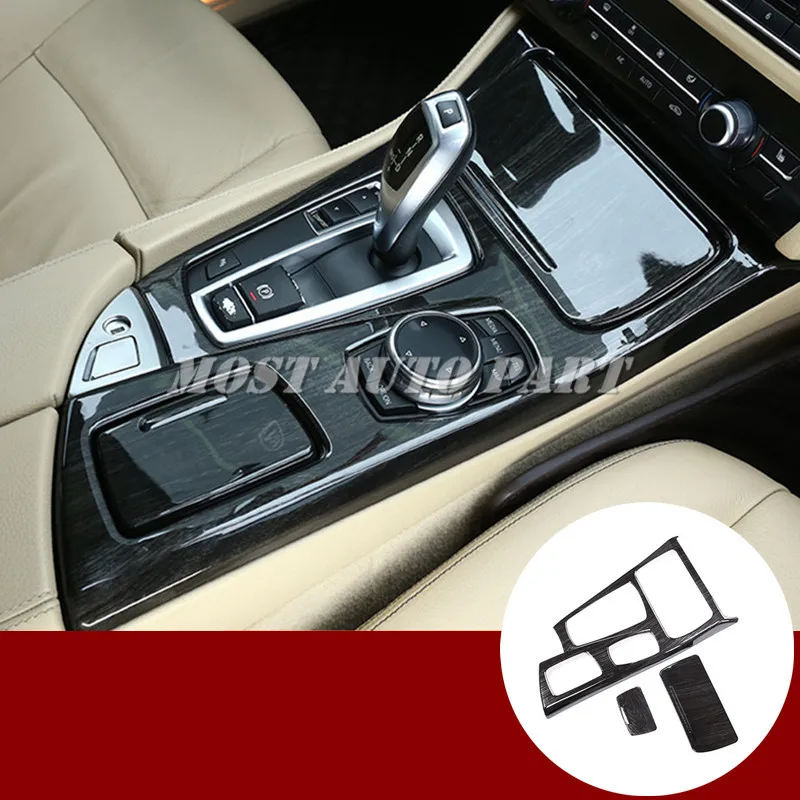 ABS пластик интерьер консоль коробка передач рамка накладка 3 шт. для BMW 5 серии F10 F11
