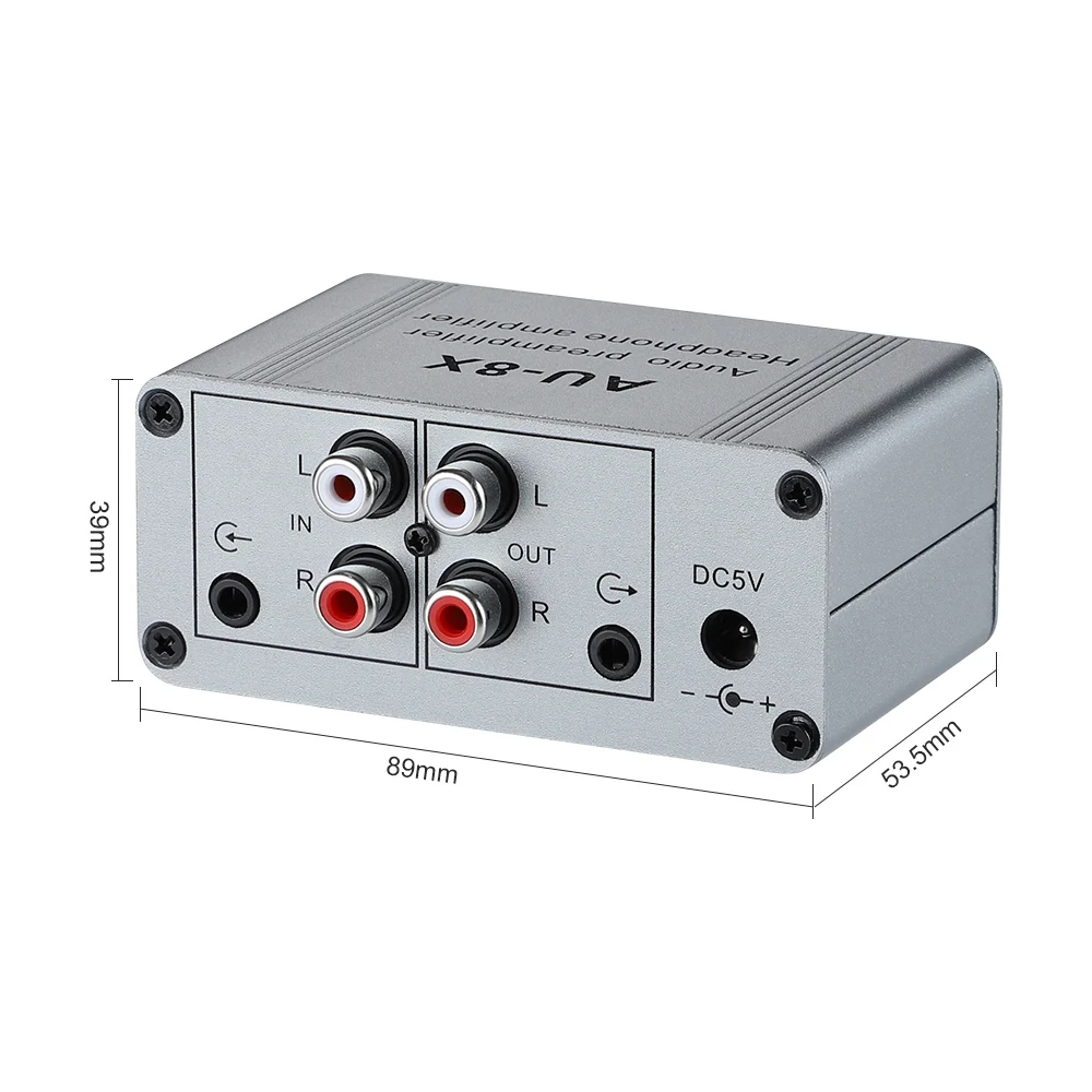 Предусилитель аудио сигнала AIYIMA NE55325 Музыка 5 в 18 дБ RCA 3 мм стерео усилитель для