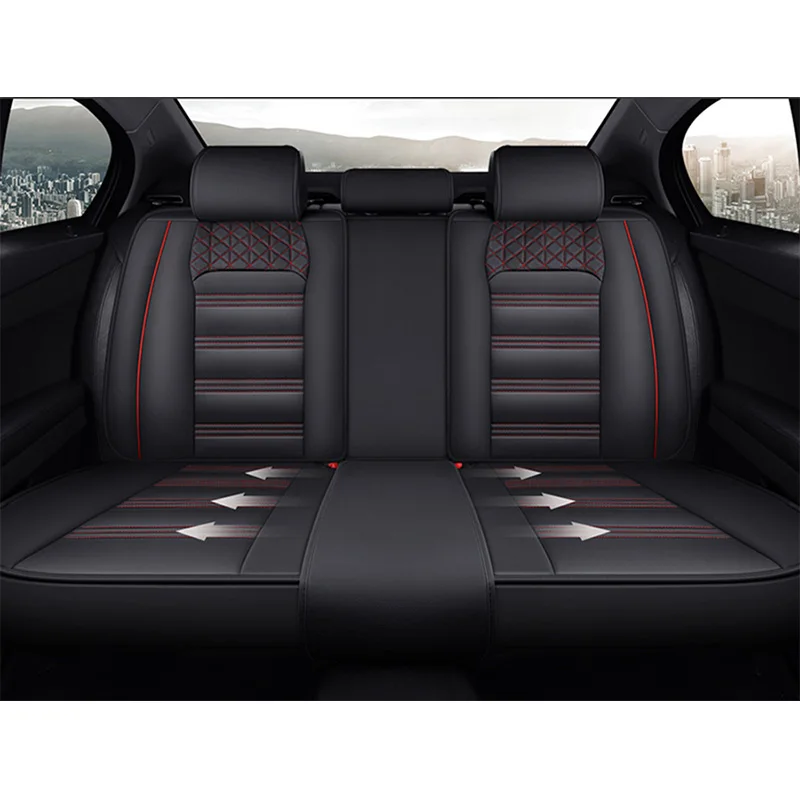Комплект кожаных чехлов на автомобильные сиденья для Volkswagen vw passat b5 b6 b7 b8 polo golf tiguan