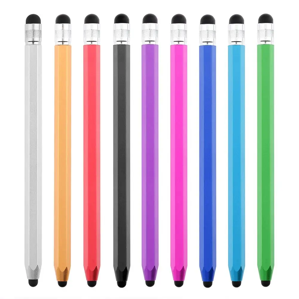 

WK129 Silicone Metal Round Dual Tips Capacitive Stylus Pen Touch Screen Drawing Pen for Smart Phone iPad Tablet PC Computer