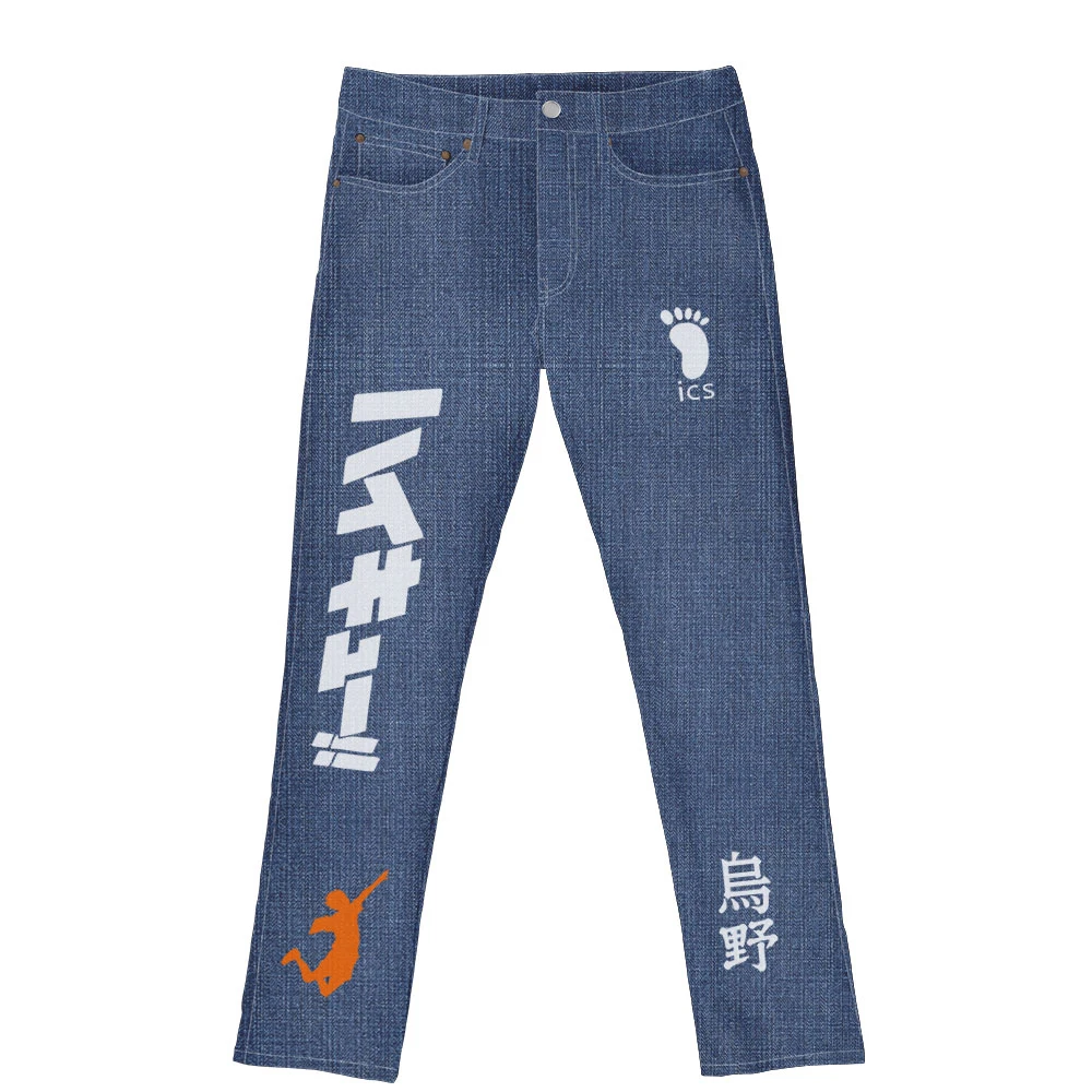 

New Model Haikyuu Jeans Anime OYA Fly 3D Premium Unisex Jeans