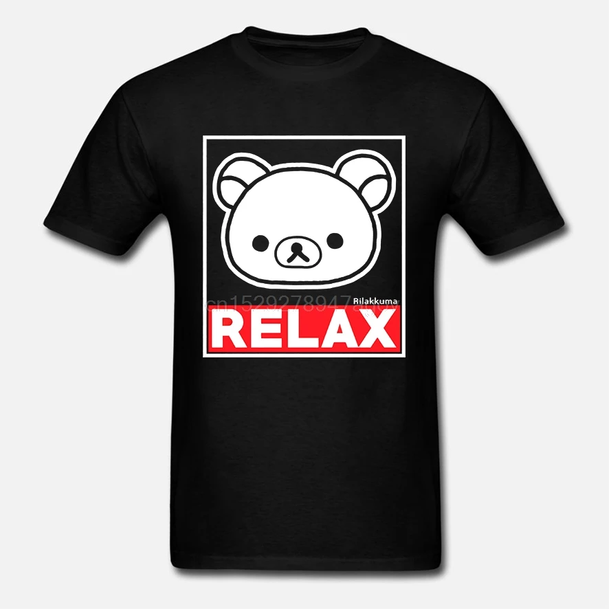 ANIME Rilakkuma The Bear RELAX T Shirt NWT 100 Authentic Licensed|Мужские футболки| |