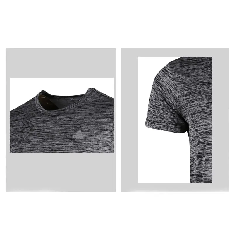 Футболка мужская быстросохнущая с коротким рукавом дышащая сетчатая | Спорт и