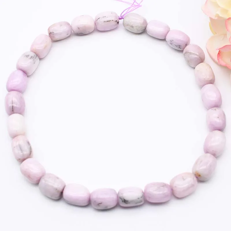 

10-12mm natural Kunzite oval beads DIY Necklace sling Earring Jewelry production free delivery