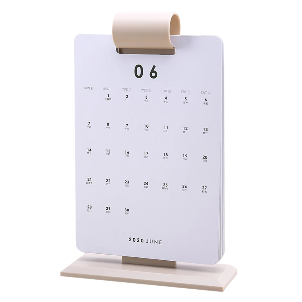 

NEW 2020 Desk Calendar Yearly Flip Calendar Daily Planners with Hanging Mount
