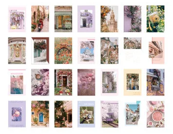 

52mmx80mm window flower paper lomo card(1pack=28pieces)