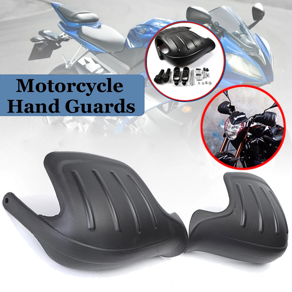 

2pce/set Motorcycle Wind Deflector Handguard Hand Guard Protector Shield Black Motocross Accessories