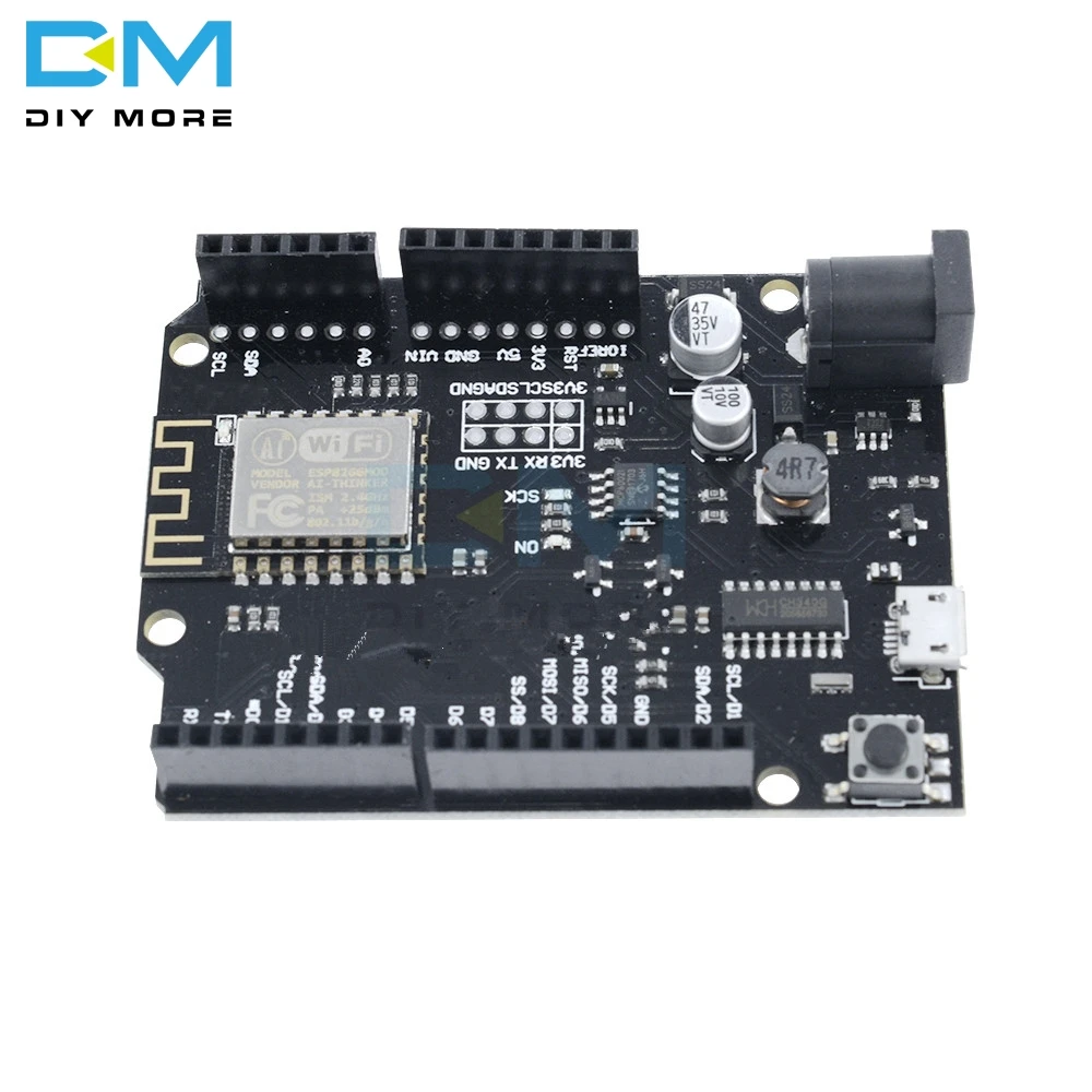 Блок питания WiFi UNO на основе ESP8266 плата для WeMos D1 R2 для Arduino IDE Nodemcu совместимая ESP-8266EX модуль Micro USB
