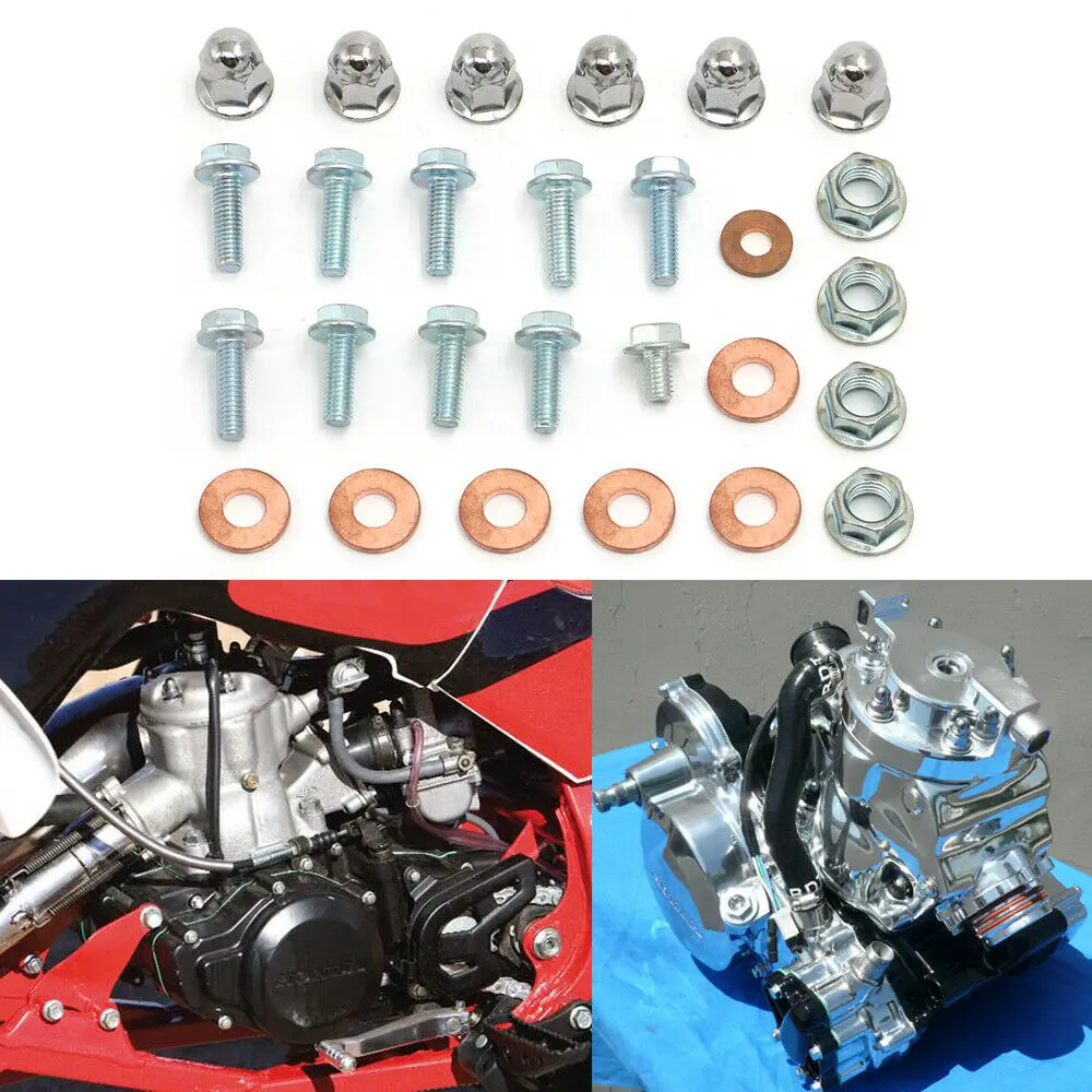 Мотоцикл ATV Quad двигатель болт гайки Ремонтный комплект Топ конец головки блока