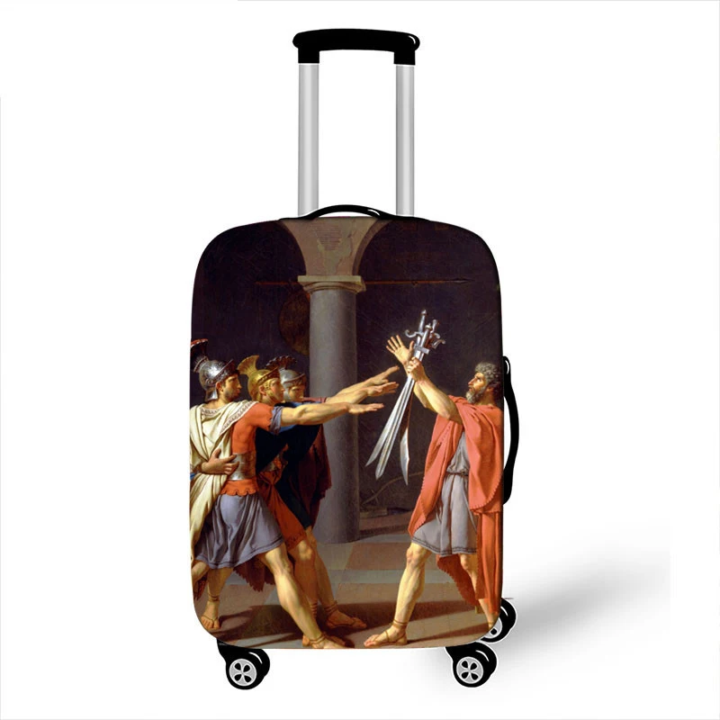 The New Van Gogh Mona Case For Suitcase Cover Spandex Stretch Thickened Wear-resistant Dust Cover Travel Accessories 19-32 inch