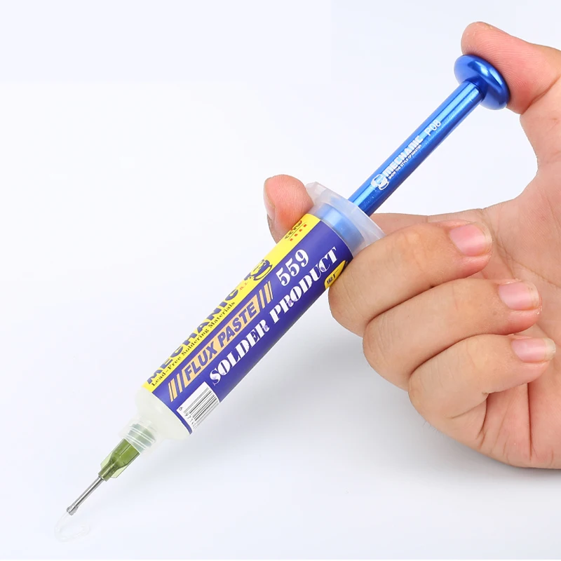 MECHANIC Aluminum Alloy Push Rod Needle Barrel Type Solder Flux Paste Accessories Putter Universal Booster | Мобильные телефоны и