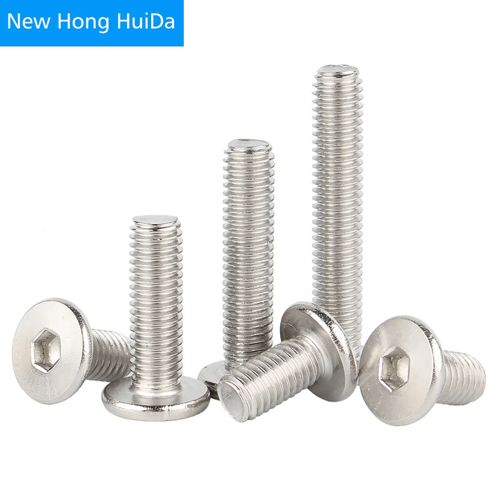 

Hex Socket Head Screw Ultra Thin Super Flat Hexagon Allen Cap Bolts 304 Stainless Steel M2 M2.5 M3 M4 M5 M6 M8