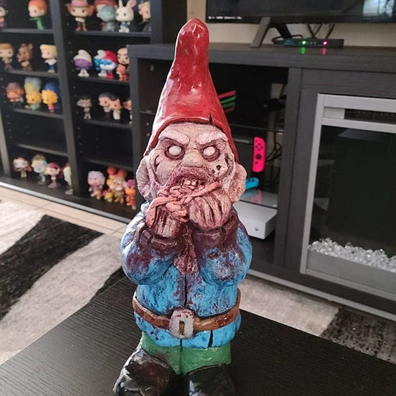 

'The Best' Resin Zombie Gnome Ormament Unique Durable Environmently Friendly Horror Series for Outdoor Patio Garden Festival