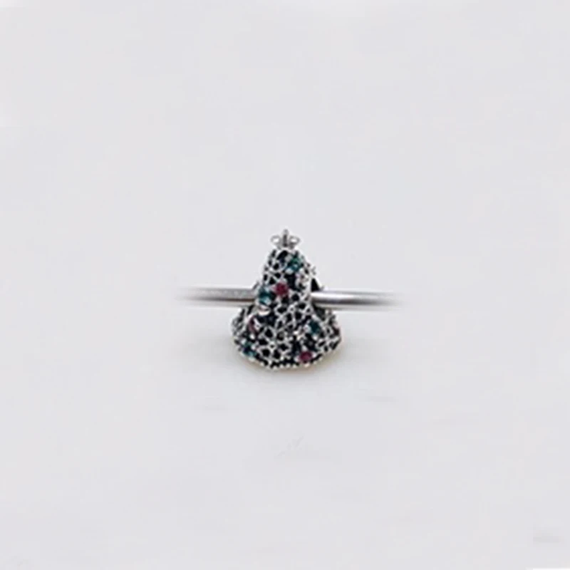 

Winter 2020 New 925 Sterling Silver Delicate Stars Christmas Tree Charm, Classic Hot-selling Jewelry Romantic Gift For Couples