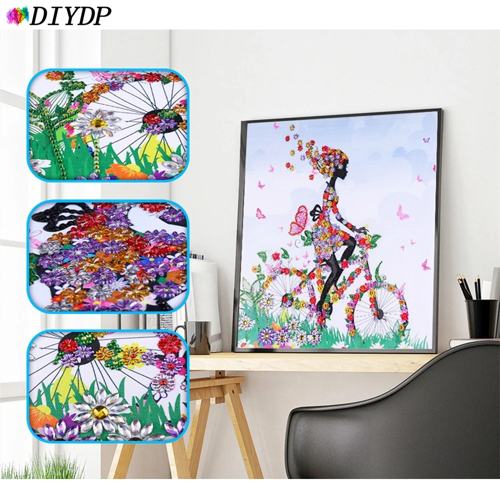 Набор для алмазной живописи DIYDP 5D специальной формы мозаика девушек вышивка