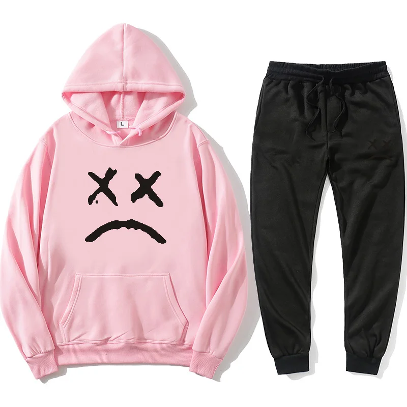 2020 новый черный плач лицо сплошной цвет личности уличные мужчины и женщины пара 3D